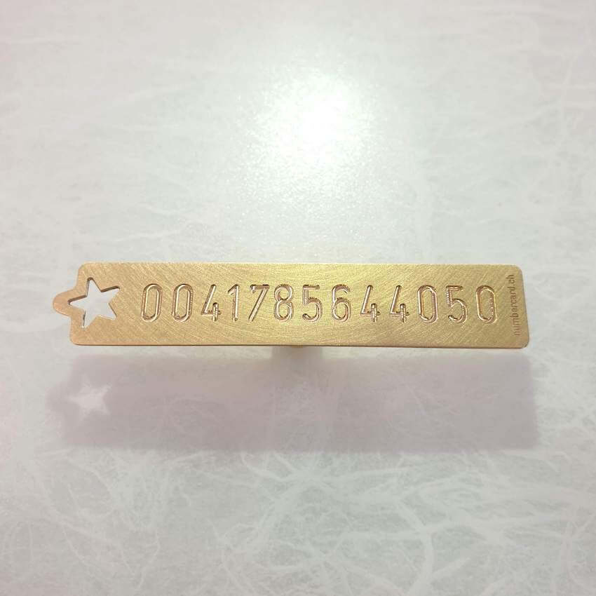 Nummernkarte / Numbercard Z2