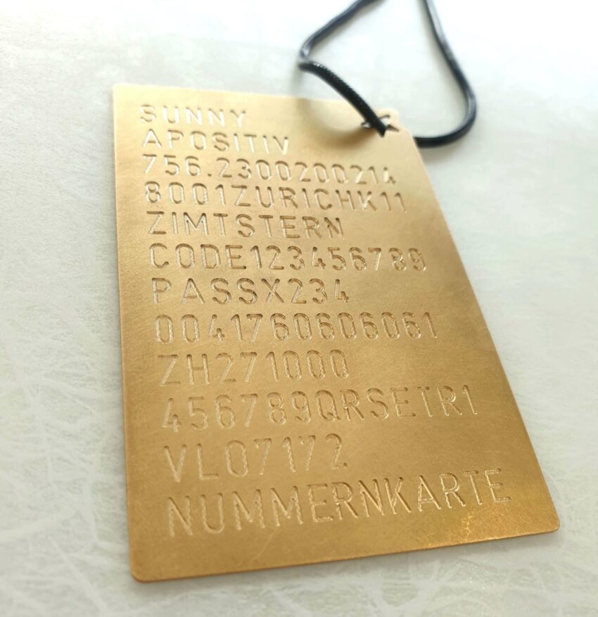 Nummernkarte / Numbercard Z12