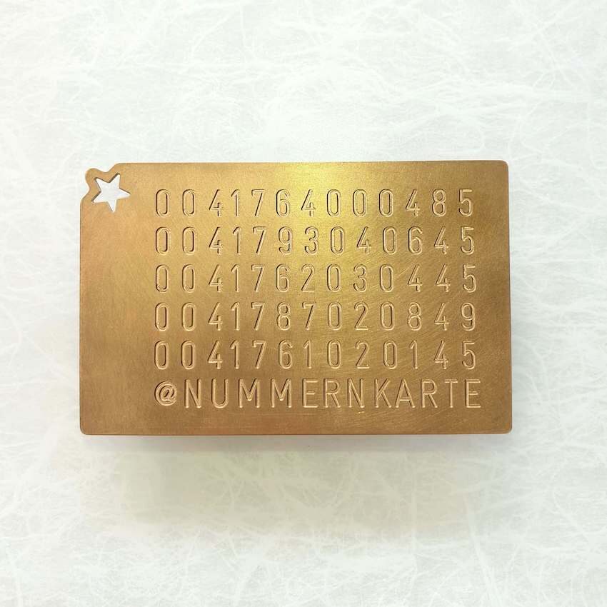 Nummernkarte / Numbercard Z6