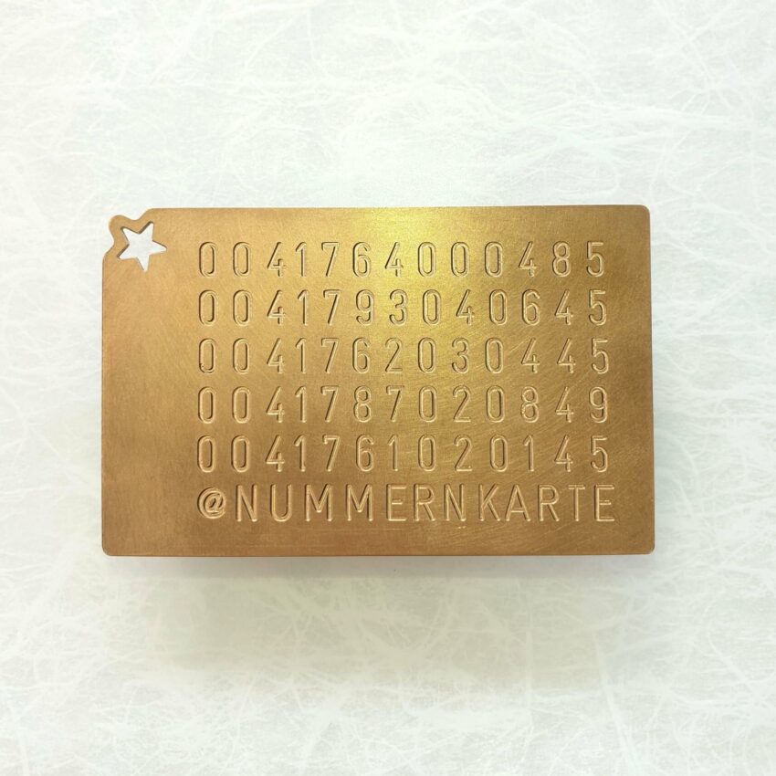 Nummernkarte / Numbercard Z6