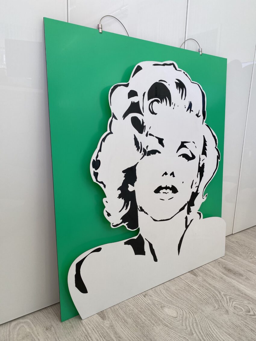 «Monroe» Kunstbild Unikat 3D