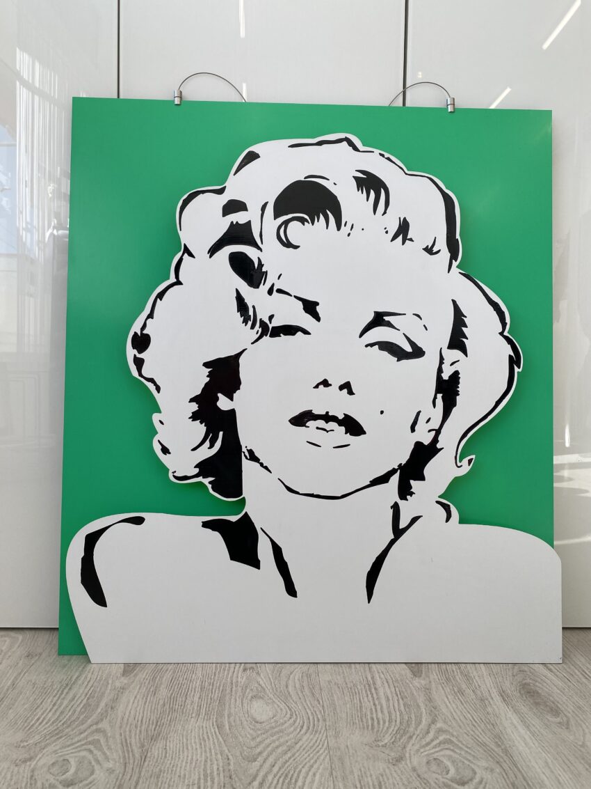 «Monroe» Kunstbild Unikat 3D